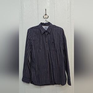 GUC Vintage Fit Medium American Eagle Navy and Red Striped Men’s Shirt